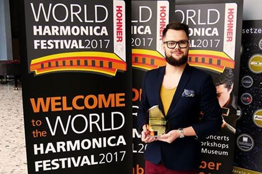 Marcin Dyjak z drugą nagrodą w kategorii jazz World Harmonica Festival 2017 w Trossingen